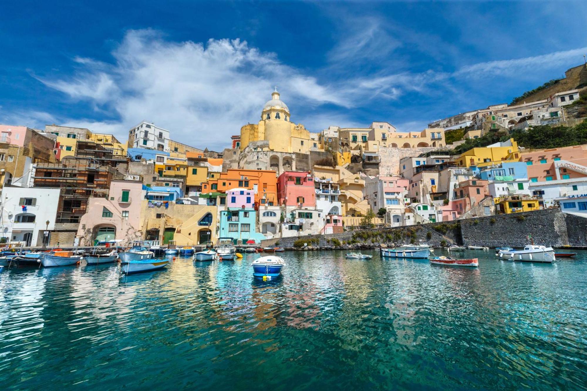 De Lamartine A Marina Di Corricella Procida Exteriör bild